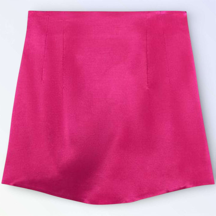 GIULIA — SAIA CURTA EM CETIM ELEGANTE