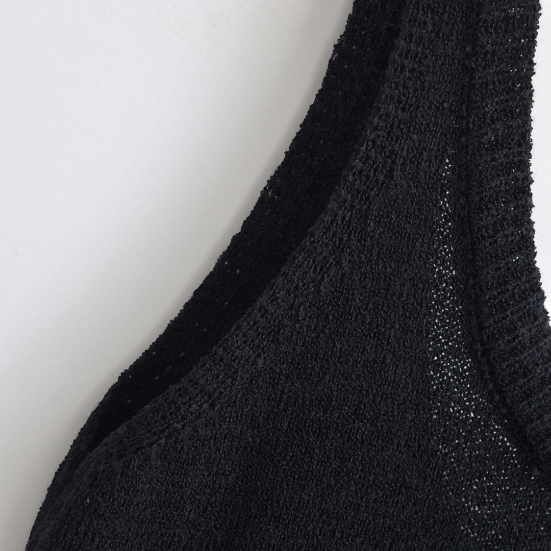 FRANCESCA — VESTIDO DE TRICÔ COM FRANJAS