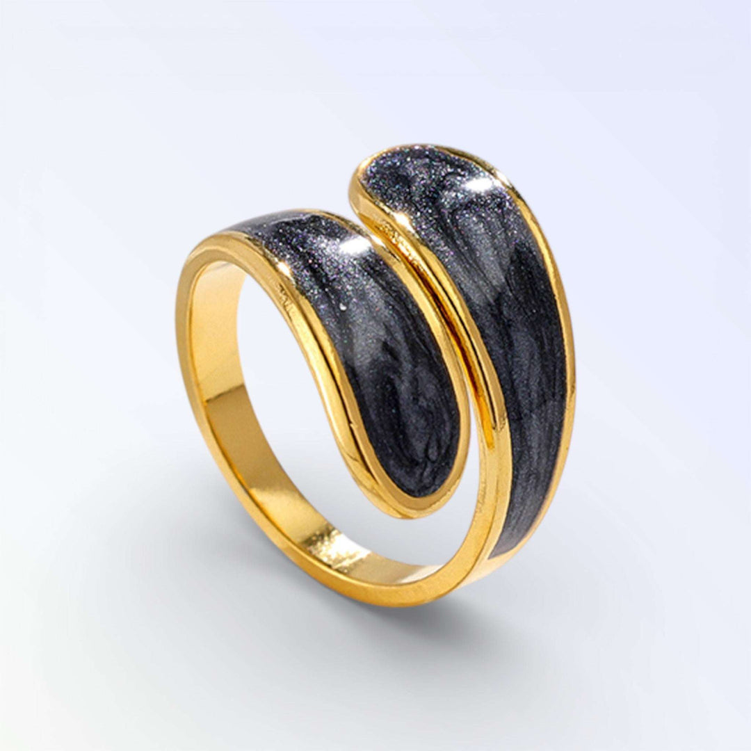 VORTEX — ANEL OURO ESMALTE PEROLADO