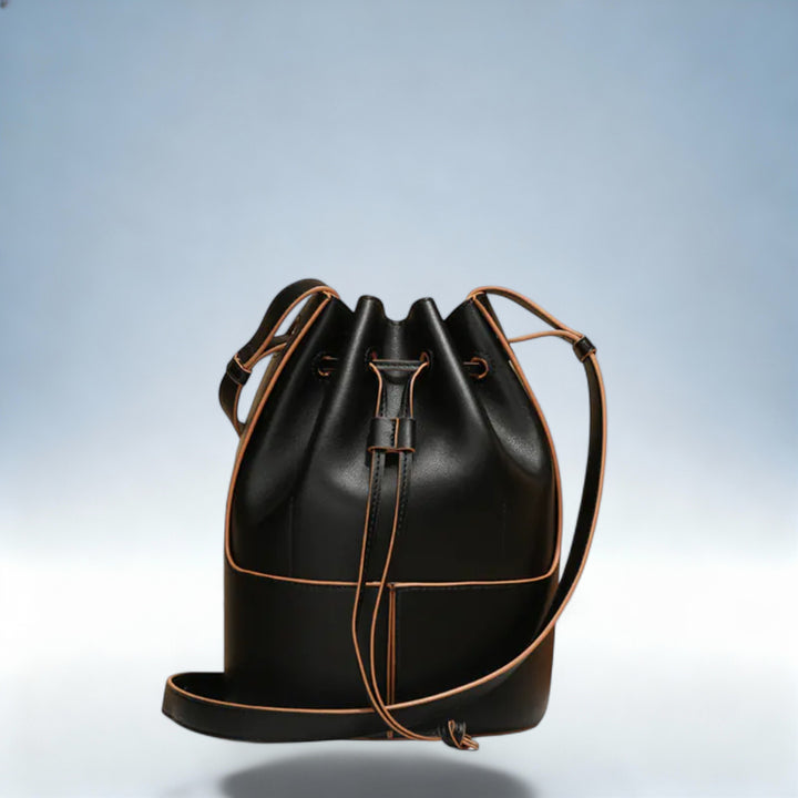 TERESA — Mala Bucket Vintage em Pele | Charme Clássico