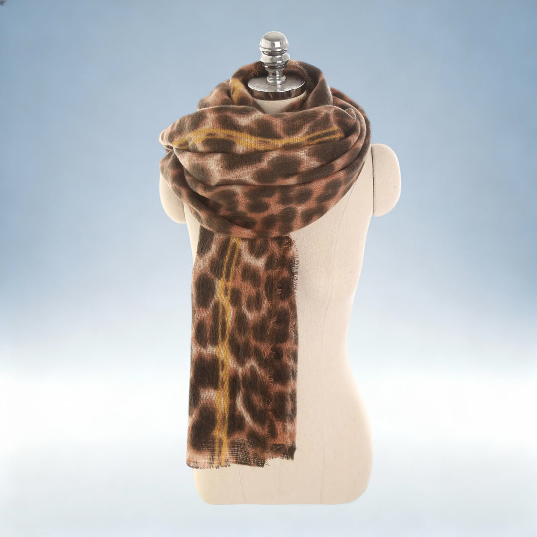 ALICE — Cachecol Leopardo Grosso e Xaile | Charme Sofisticado