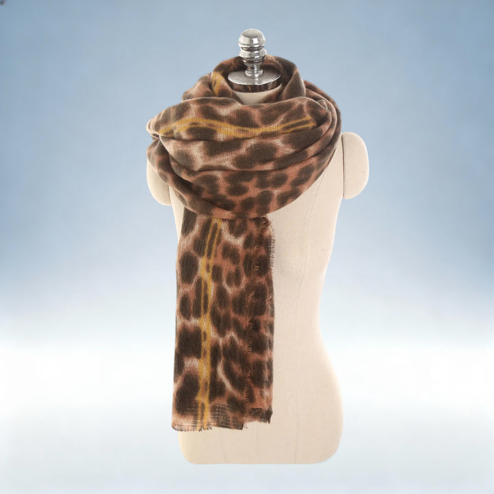 ALICE — Cachecol Leopardo Grosso e Xaile | Charme Sofisticado