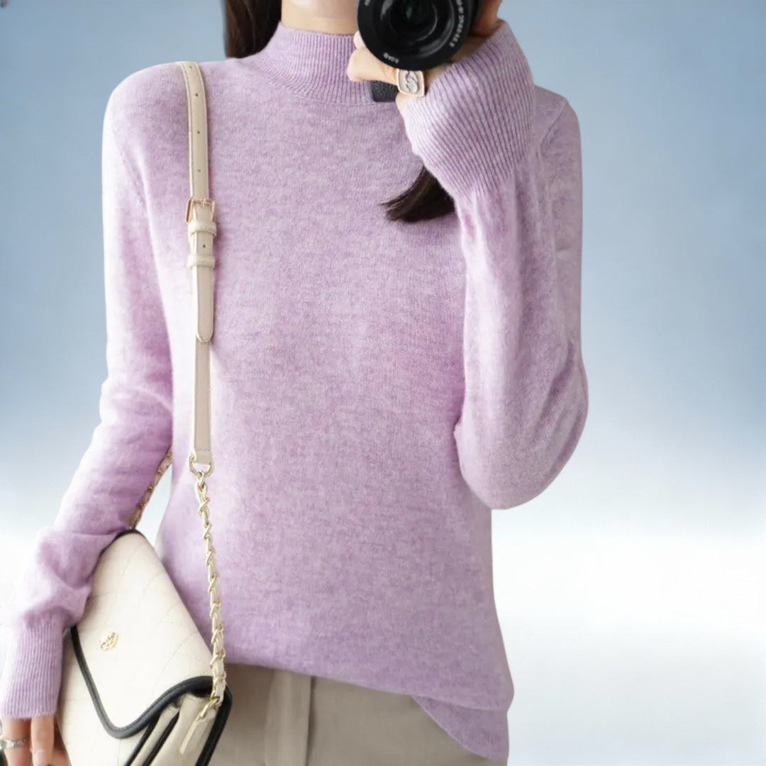 ANTONIETA — Camisola Lã Tricotada Oversized | Conforto Premium