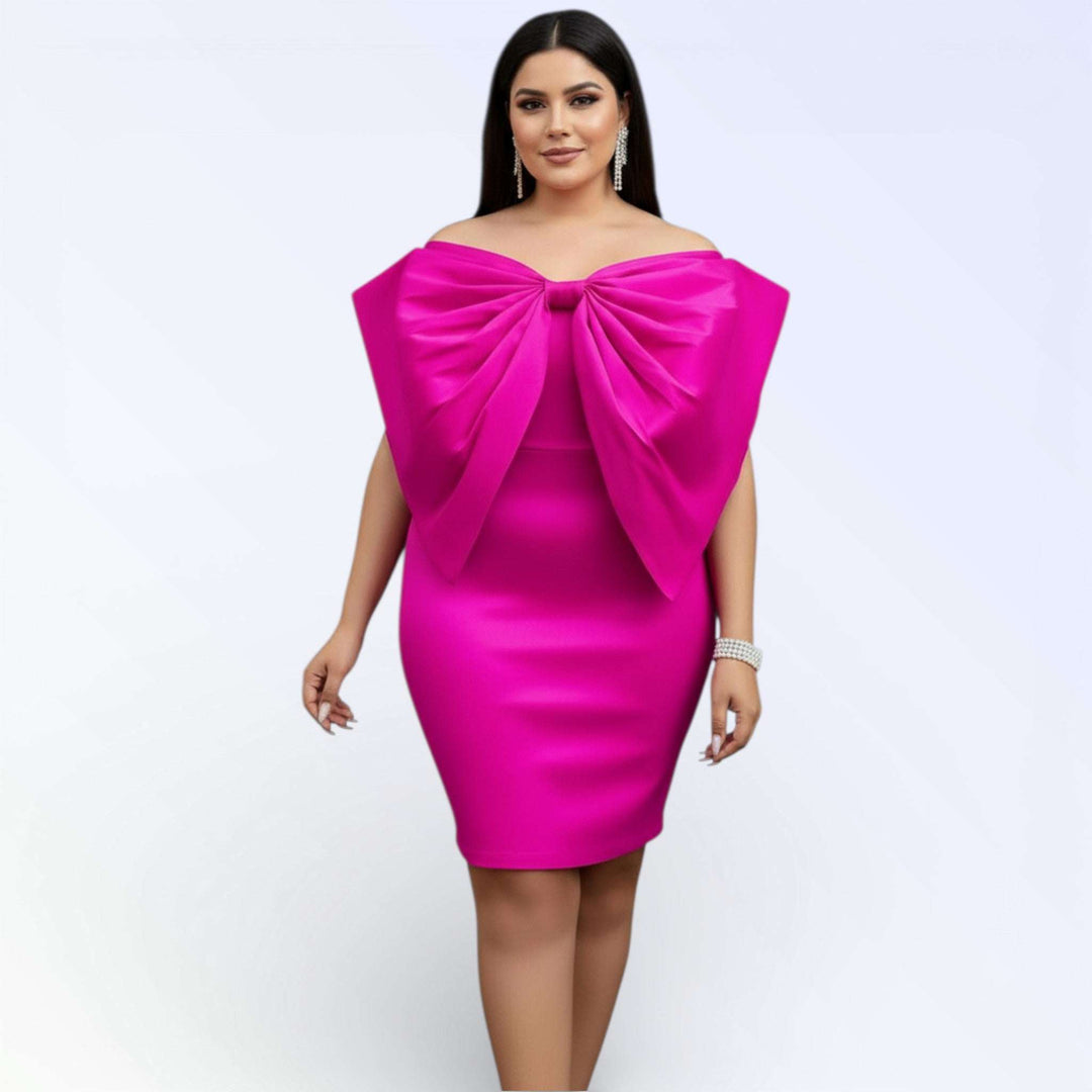 NOCHE — VESTIDO CURTO COM LAÇO FRONTAL