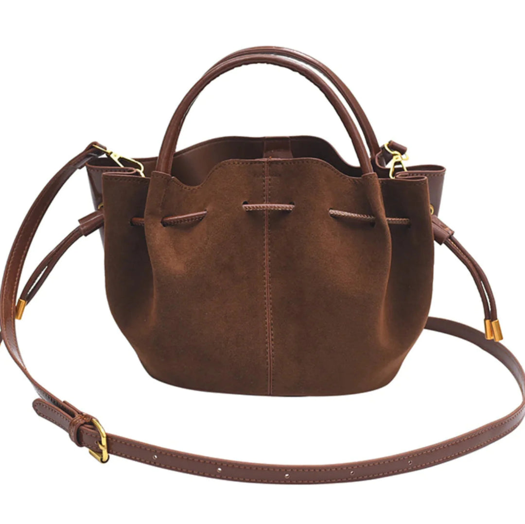 Sleek PU Leather Bucket Bag - KUKA Brand