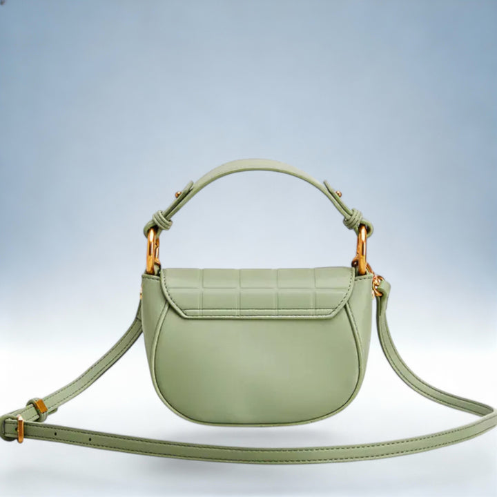 DIANA — Mala Verde Flap Tote | Charme Clássico