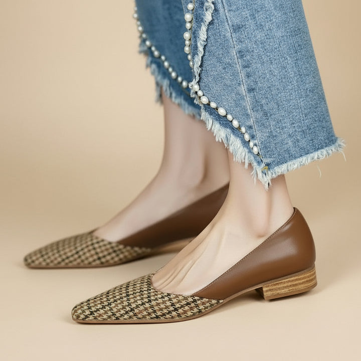 Amélia - Sapatos Vintage Xadrez