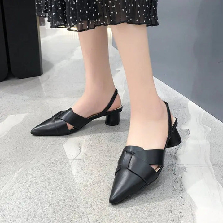 Sapatos Tiras Cruzadas