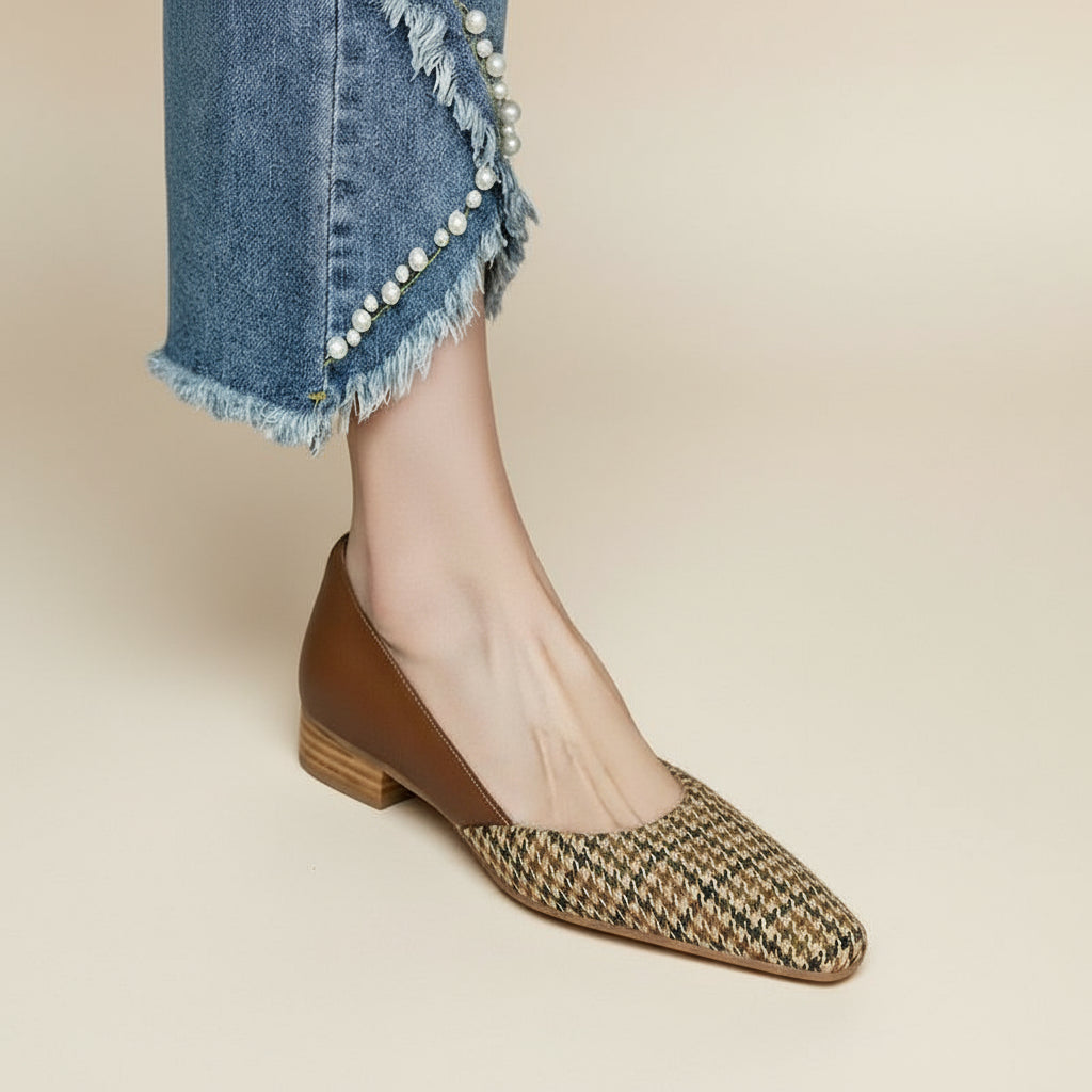Amélia - Sapatos Vintage Xadrez