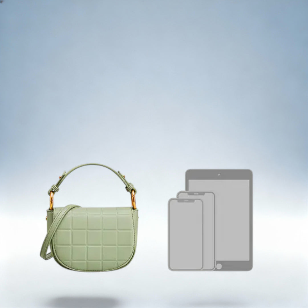 DIANA — Mala Verde Flap Tote | Charme Clássico