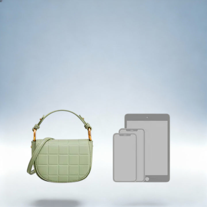 DIANA — Mala Verde Flap Tote | Charme Clássico