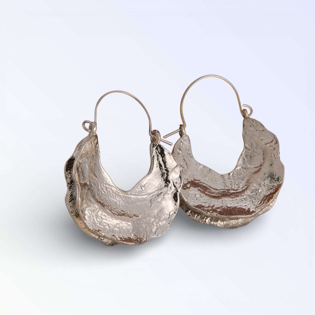 WAVE — BRINCOS CRESCENTE TEXTURIZADO