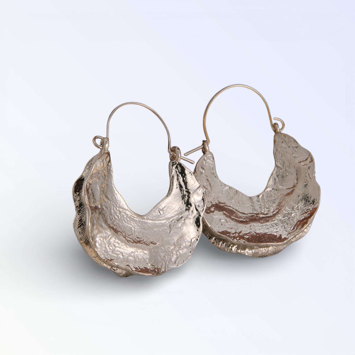 WAVE — BRINCOS CRESCENTE TEXTURIZADO