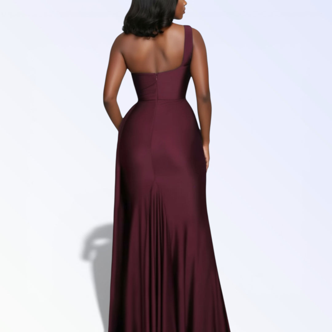 RUBY — VESTIDO LONGO ASSIMÉTRICO