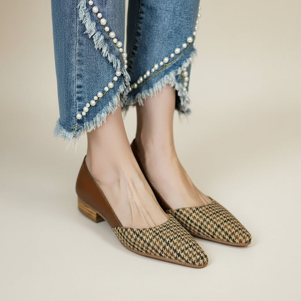 Amélia - Sapatos Vintage Xadrez