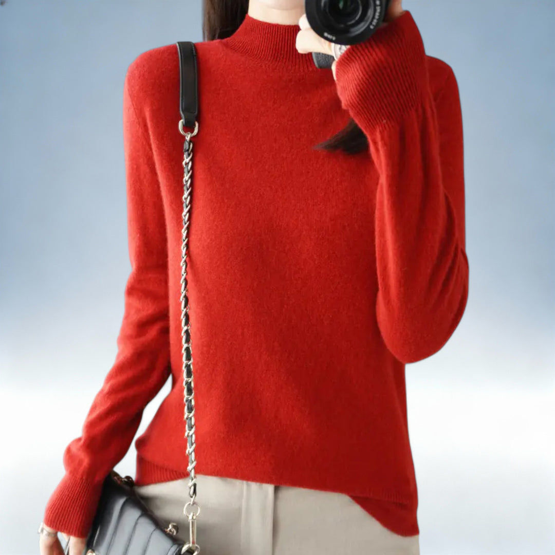 ANTONIETA — Camisola Lã Tricotada Oversized | Conforto Premium