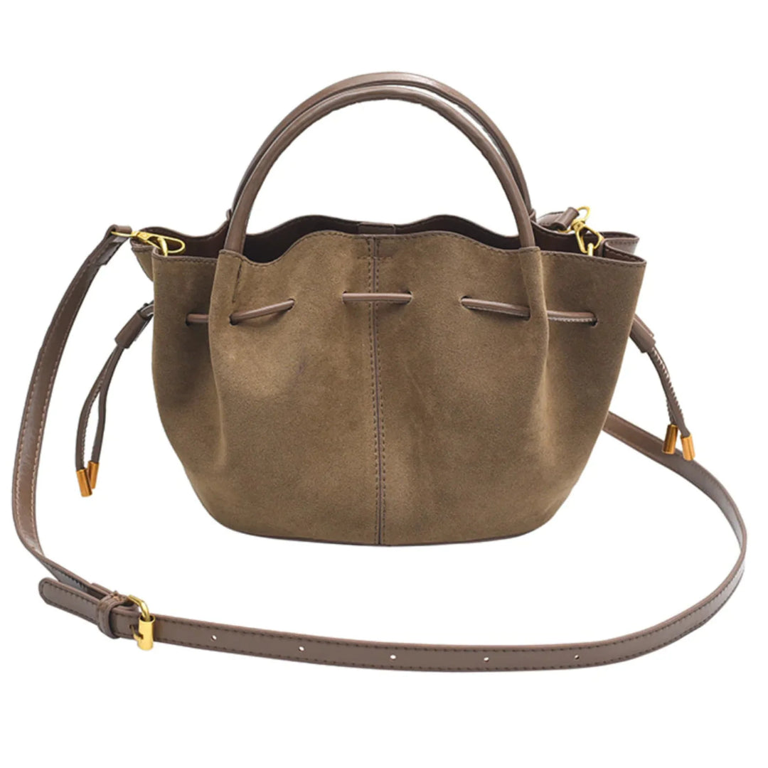 Sleek PU Leather Bucket Bag - KUKA Brand