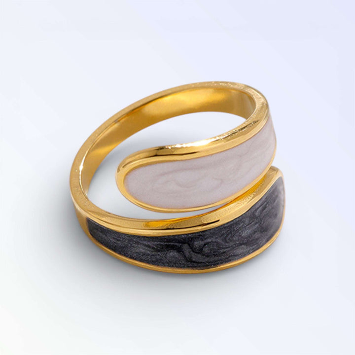 VORTEX — ANEL OURO ESMALTE PEROLADO