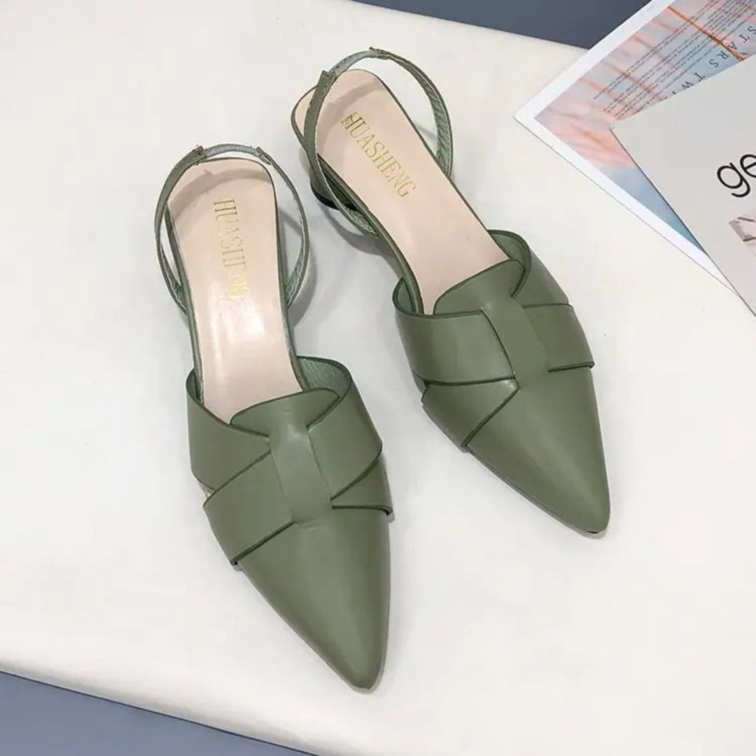 Sapatos Tiras Cruzadas