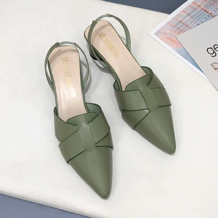 Sapatos Tiras Cruzadas