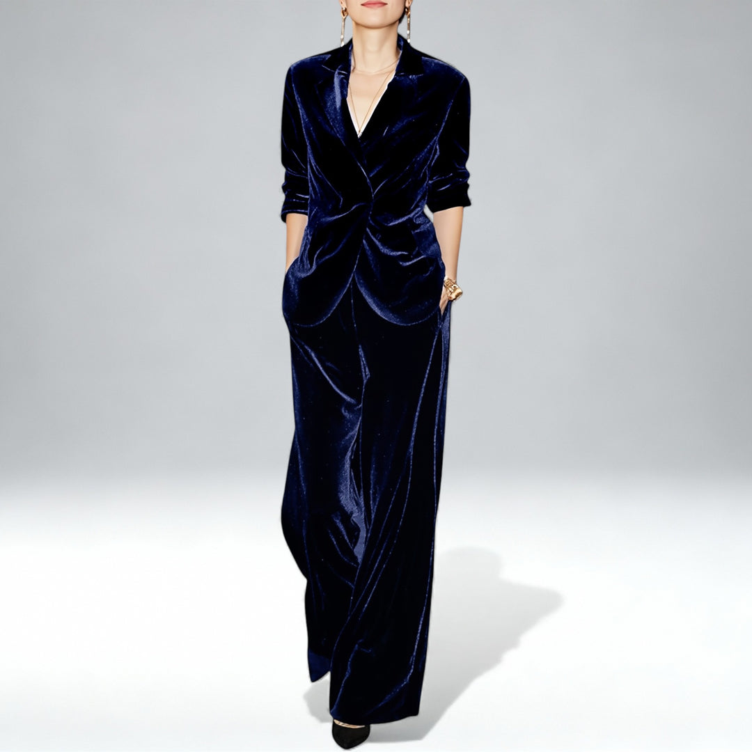 ELENA — Conjunto de veludo elegante