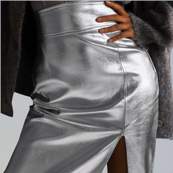 PLATINUM — SAIA MIDI COURO METALIZADO