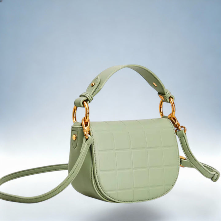 DIANA — Mala Verde Flap Tote | Charme Clássico