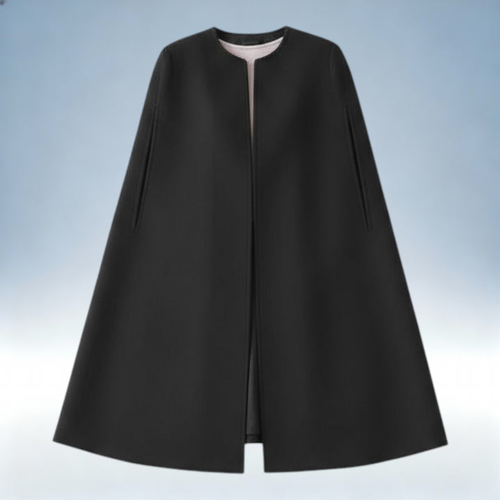 CLARA — Colete de Lã Comprido Estilo Solto | Elegância Contemporânea