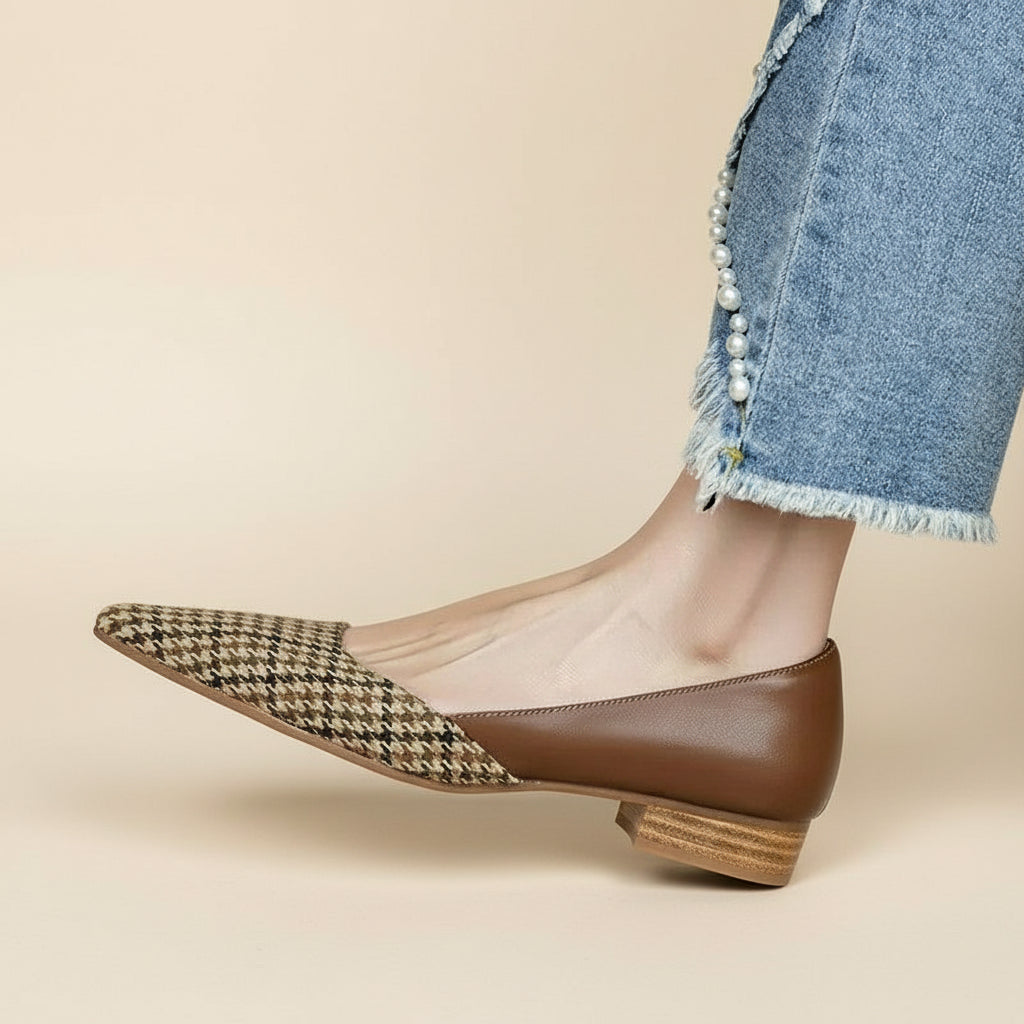 Amélia - Sapatos Vintage Xadrez