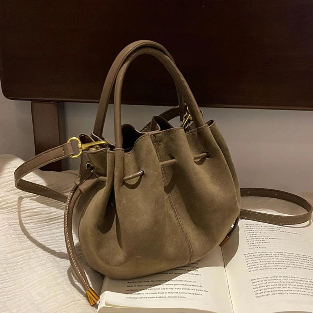 Sleek PU Leather Bucket Bag - KUKA Brand