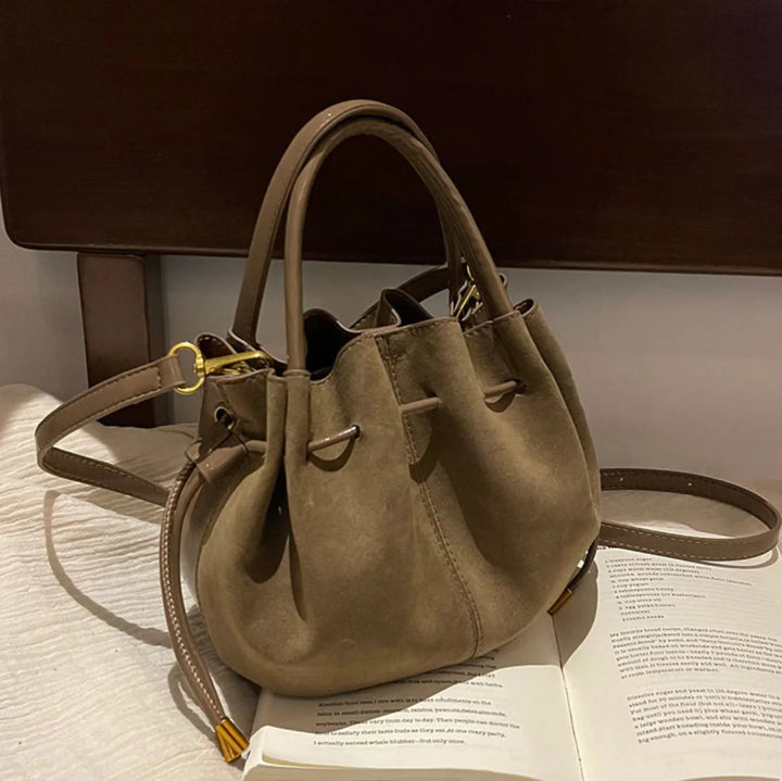 Sleek PU Leather Bucket Bag - KUKA Brand
