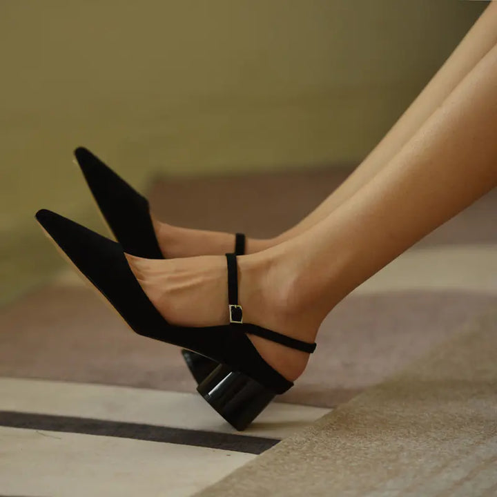 Sapatos Mary Jane Pretos