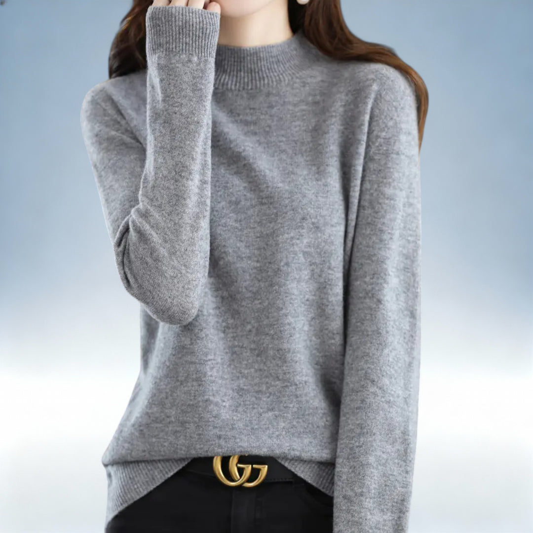 ANTONIETA — Camisola Lã Tricotada Oversized | Conforto Premium