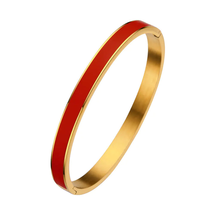 Pulseira Aço Inoxidável com Epóxi Colorido
