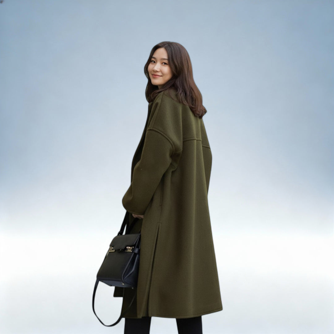 SIMONE — Casaco Lã Blend Premium | Elegância Invernal